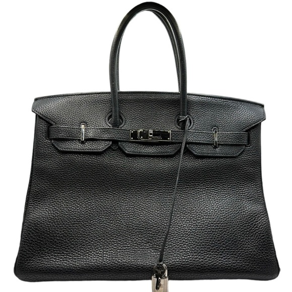 Hermes Handbags - Hermès Birkin 35 Noir Togo Palladium Hardware